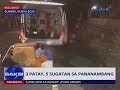 Saksi: Ambush sa isang van, 3 patay kabilang ang isang pulis at 5 sugatan