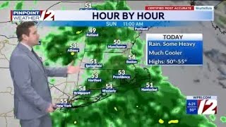WPRI 12 Weather Forecast 5/24/26: Rainy and Cool Today; Showers, T'Storm Linger Monday