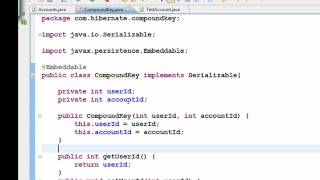 Java Hibernate Tutorial Part 13 - Compound Primary Key