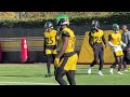 first look at wr andy isabella elliott benton back steelers sights u0026 sounds