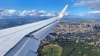 Lufthansa Airbus 321neo landing in Frankfurt (4k)