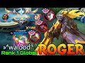 No.1 Roger VS Supreme Claude, Minotaur & Fredrinn - Top 1 Global Roger by »⸄walood⸅ - Mobile Legends