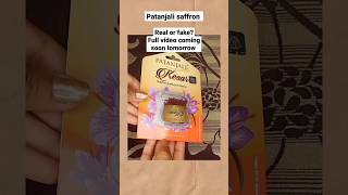 patanjali saffron | original saffron in India | subscribe for full review #shorts #viral #saffron