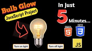 ASMR Coding - Bulb On Off Website using simple JavaScript // Html Css Javascript Web Development