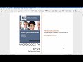 Converting Word to a Calibre ePub