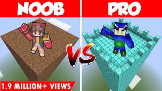 Minecraft BEST DEFENSE TOWER BUILD CHALLENGE | NOOB vs PRO 😱 (Hindi)