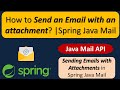 How to Send an Email with an attachment?  |  Spring Java Mail | Spring Tutorial
