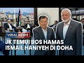 🔴 Jusuf Kalla Temui Pemimpin Hamas Ismail Haniyeh di Doha Qatar di Tengah Perluasan Invasi di Gaza