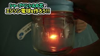 シャープペンシルの芯でエジソン電球をつくろう＊沖縄電力