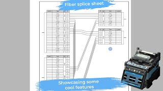 Automated fiber splice sheet. Fiber management saas basic features.