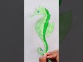 seahorse sketch 🐴 how to draw sea horse drawing easy to draw shorts drawing seahorse