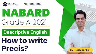 Descriptive English | How to write precis for NABARD Grade A | Phase 2 NABARD Grade A 2021 exam