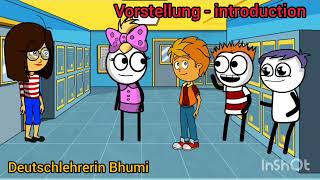 Vorstellung/Introduction in short. In Deutsch and German for beginners enjoy small videos.