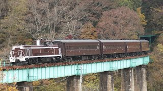 【汽笛あり】 DE10-1705+旧客4両『旧型客車で行く奥久慈の旅』常陸大子〜上小川通過