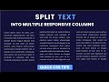 Split Text Into Multiple Responsive Columns With CSS