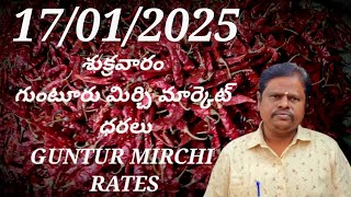 17 January 2025 GUNTUR MIRCHI MARKET RATES గుంటూరు మిర్చి మార్కెట్ ధరలు