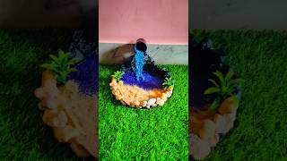 How to make a waterfall using hot glue and a teacup 💕#shortvideo #youtubeshorts #youtubevideos