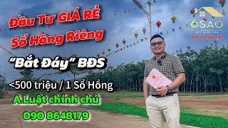 Chính chủ A Luật 0908648179 Bán Gấp Sổ Hồng Riêng Chưa Tới 500 triệu/1 sổ | BDS 6 Sao