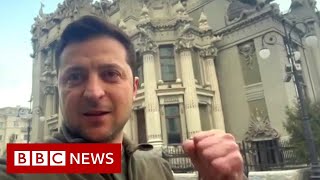 Вызывающий ответ Зеленского на вторжение в Украину, готов к войне | Зарубежные новости BBC News