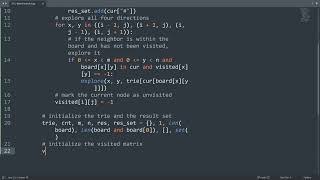 Leetcode 212. Word Search II in Python | Python Leetcode | Python Coding Tutorial | Python Code ASMR