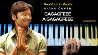 Vaa Vaathi - Vaathi Song Piano Cover with NOTES | AJ Shangarjan | AJS
