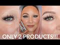 EYEBROW TUTORIAL USING ONLY 2 PRODUCTS | TUTORIAL FOR SPARSE BROWS OR NO BROWS | BEGINNERS GUIDE