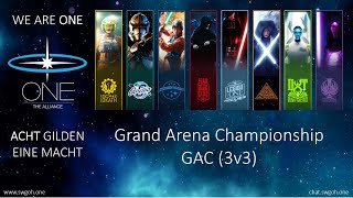 SWGOH - GAC 3v3 Leia Team vs LV Lord Vader + Clones