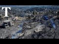 Drone footage reveals devastation of Athens fires