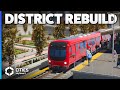 Rebuilding a DISTRICT with Elevated Metro and Transit Hubs in Cities: Skylines 2