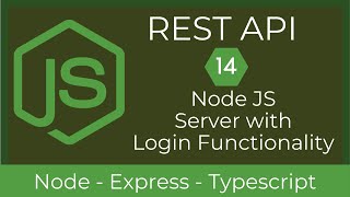 14 Node JS Server with Login Functinality | REST API with Node & TypeScript | UiBrains