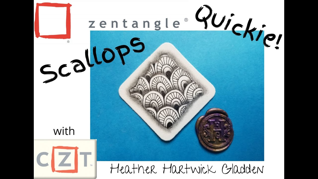 Scallops Zentangle Quickie Youtube