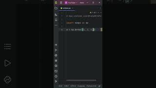 array in python #python #array #coding #pythonshorts #shorts #youtubeshorts