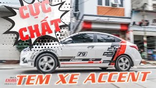 【Tổng Hợp 】 Bộ Sưu Tập Decal Tem Xe Accent 2019-2020