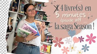 1 livre en 5 minutes ! 📖⏱ Episode #19 : la saga Seasons de Morgane Moncomble ! 🤎💙💖💚