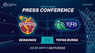 Keravnos v Tofas Bursa - Press Conference | Basketball Champions League 2020/21