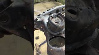 Mercedes w210 rear subframe mount bushes removal