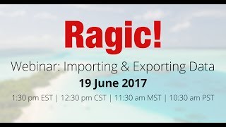 Webinar: Importing & Exporting Data
