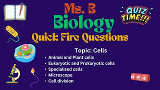 GCSE Biology Quiz /Cells/Specialised cells/ Cell division/ Microscope/Mitosis/ GCSE Biology 9 -1