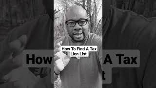 How To Find A Tax Lien List for Free