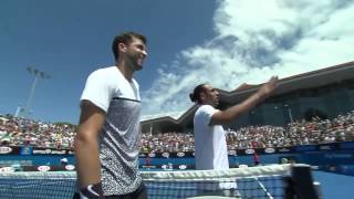 Dimitrov roars after Baghdatis win - Australian Open 2015