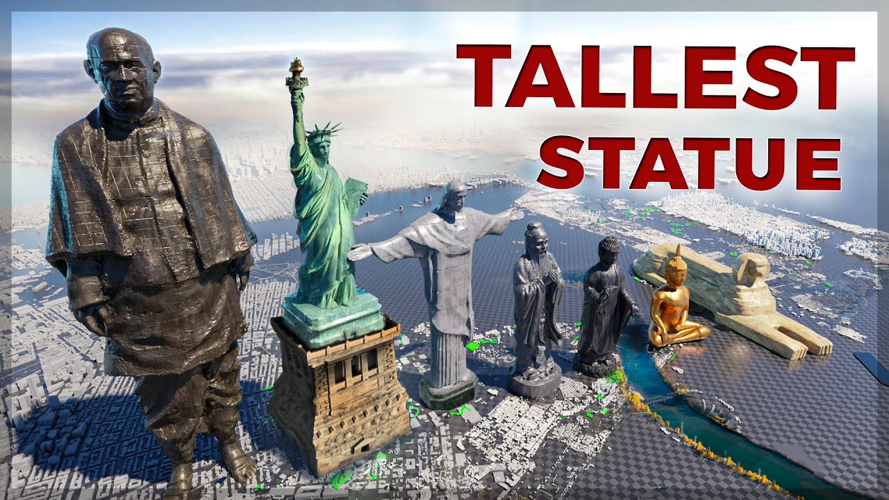 Tallest Statue Size Comparison 3d Animation : YouTubeどれみよか