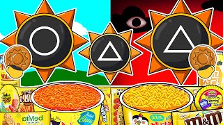 Incredibox Sprunki - Mr. Sun Family Squid Game Version Convenience Store Mukbang Animation | ASMR