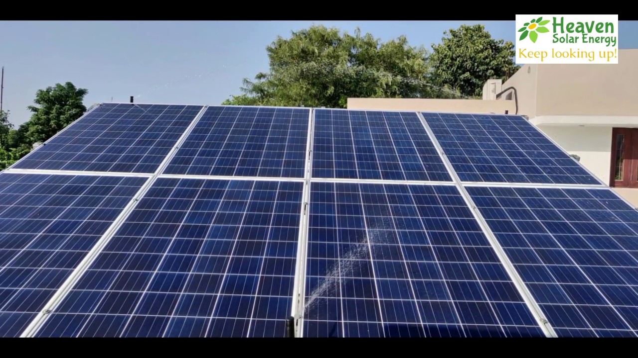 Auto Cleaning Solar Panel System - YouTube