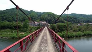 【車載】JR三江線沿線・江の川沿いの崖っぷち道路 (May-2017)