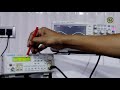 to measure a voltage b time period of a waveform using cro.