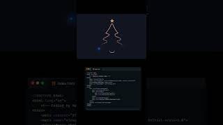 Merry christmas tree! animation using HTML,CSS and JavaScript. #coding