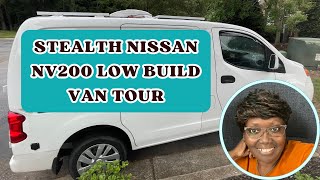 Stealth Nissan NV200 Low Build Van Tour | Storage, Cooking, and Comfort Hacks