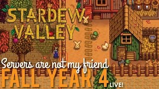 Farming in Fall Year 4, Stardew Valley - LIVE!