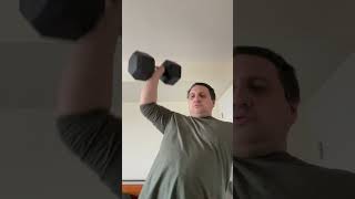 90lb dumbbell presses.