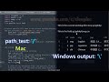 Create File Path That Works With Mac and Windows #pathlib #python